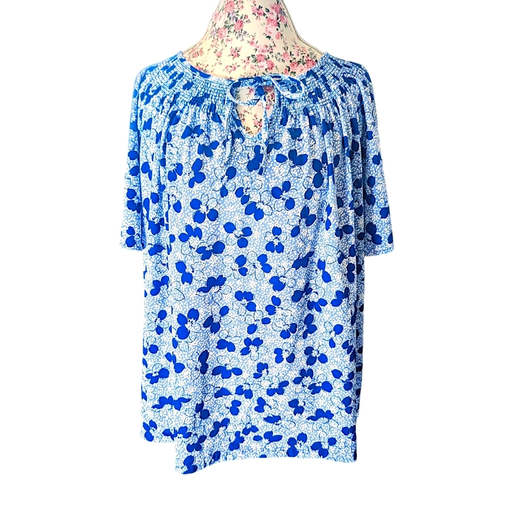 Tiger Lily tie-neck blouse